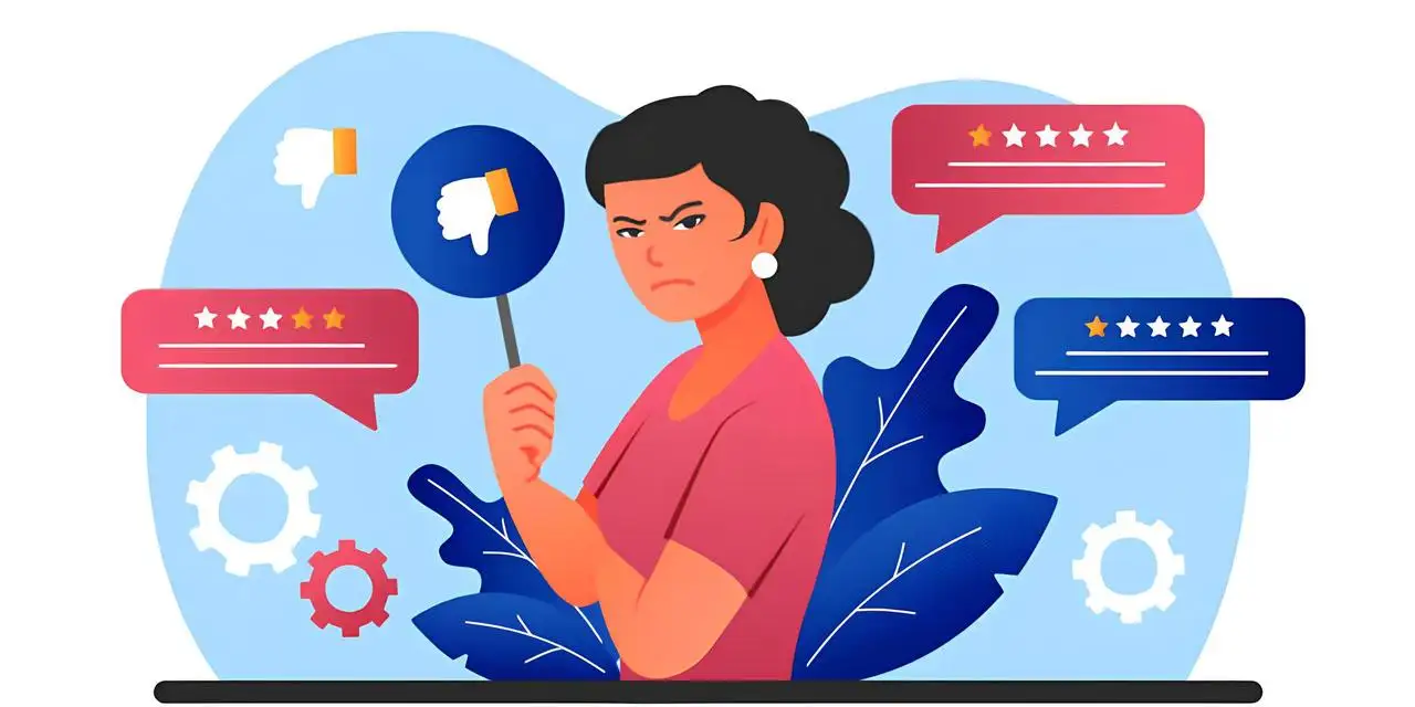 the woman was very dissatisfied and gave a one-star bad review